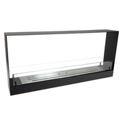 140 cm vestavěný průhledový bio krb