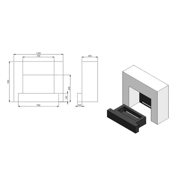Glow Fire Hauptmann White - OMC 600 | Opti-myst krb
