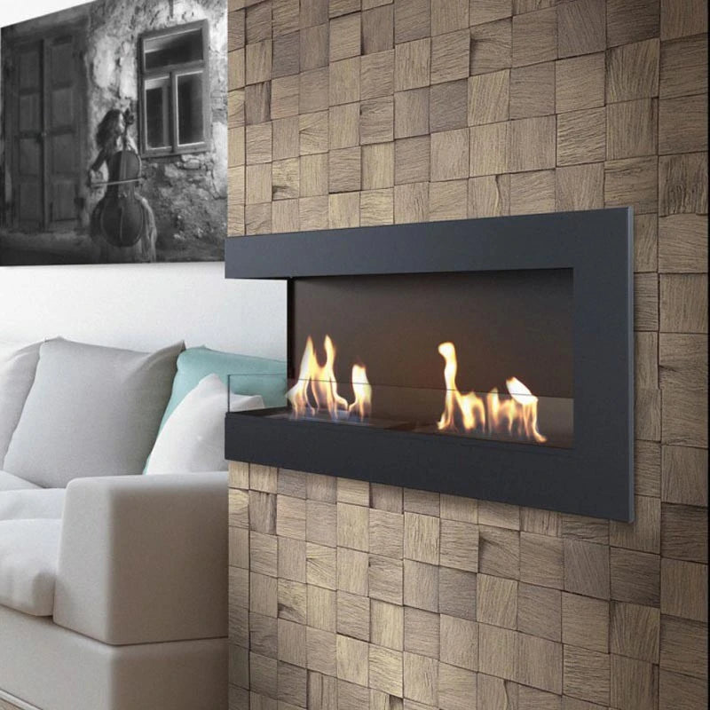 Rohový bio krb 90 cm (levý)