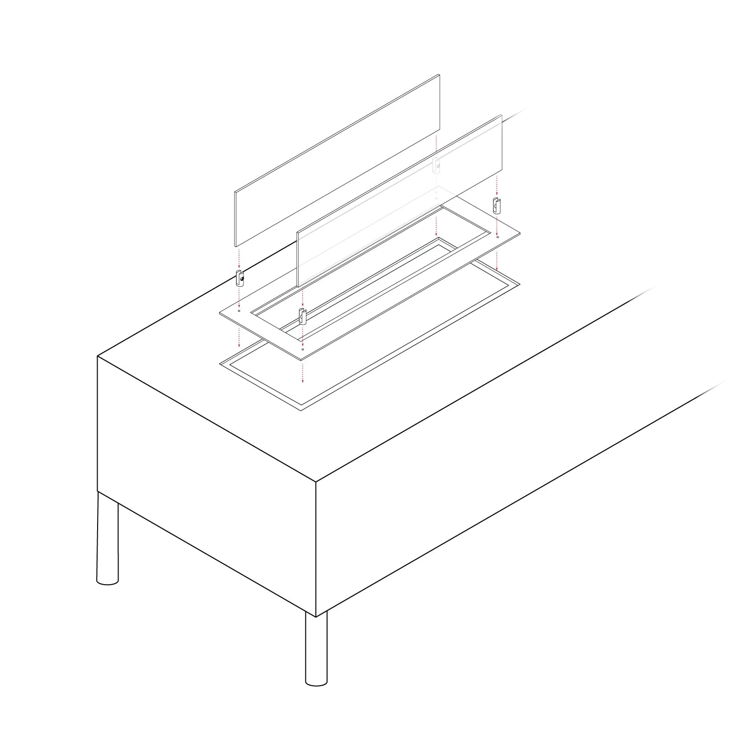 Vestavný profil – 100 cm
