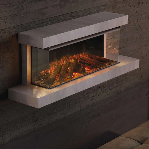 Lumen 870 nástěnný elektrický krb – kámen
