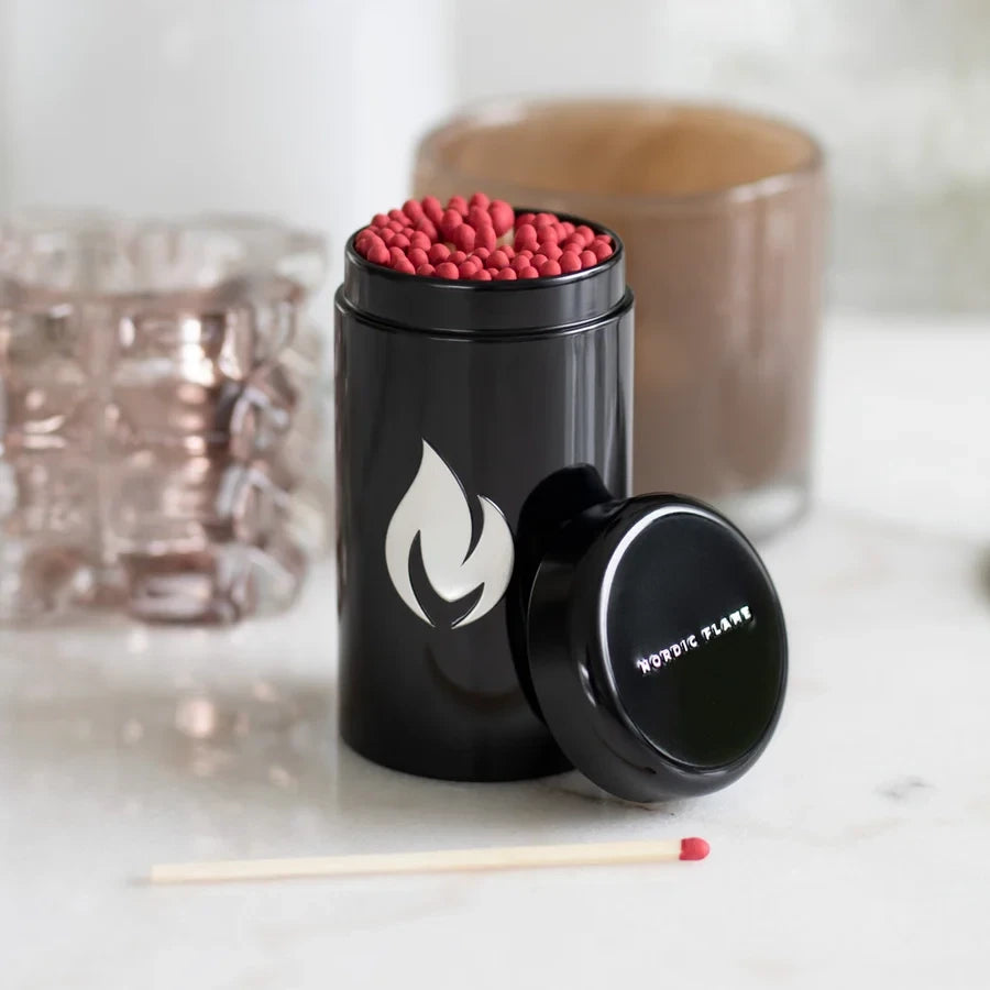 Designový držák na zápalky – černý