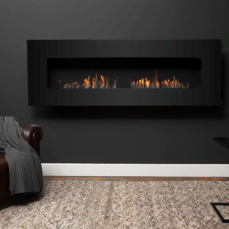 Icon Fires Nero 1750 nástěnný krb - černý