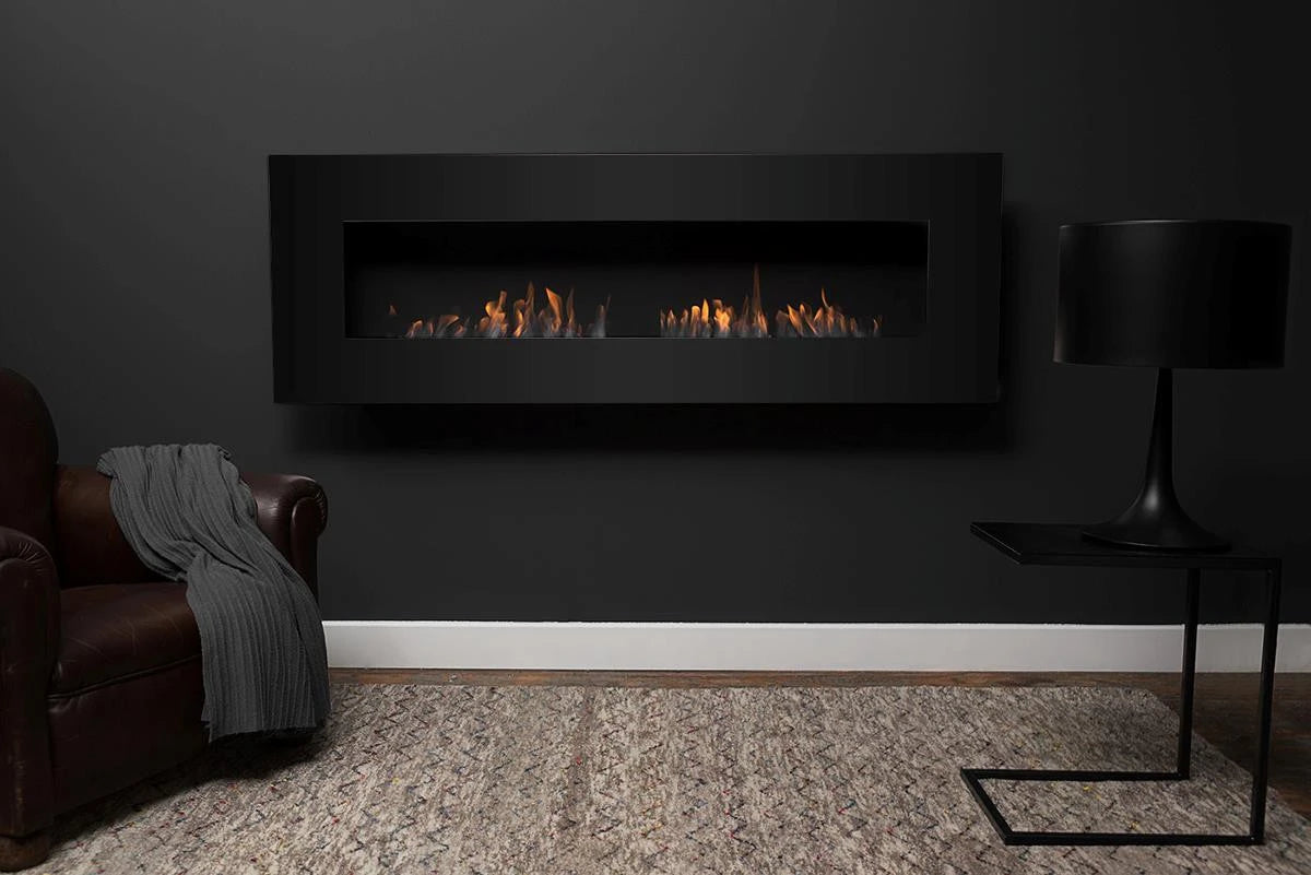 Icon Fires Nero 1450 nástěnný krb – černý