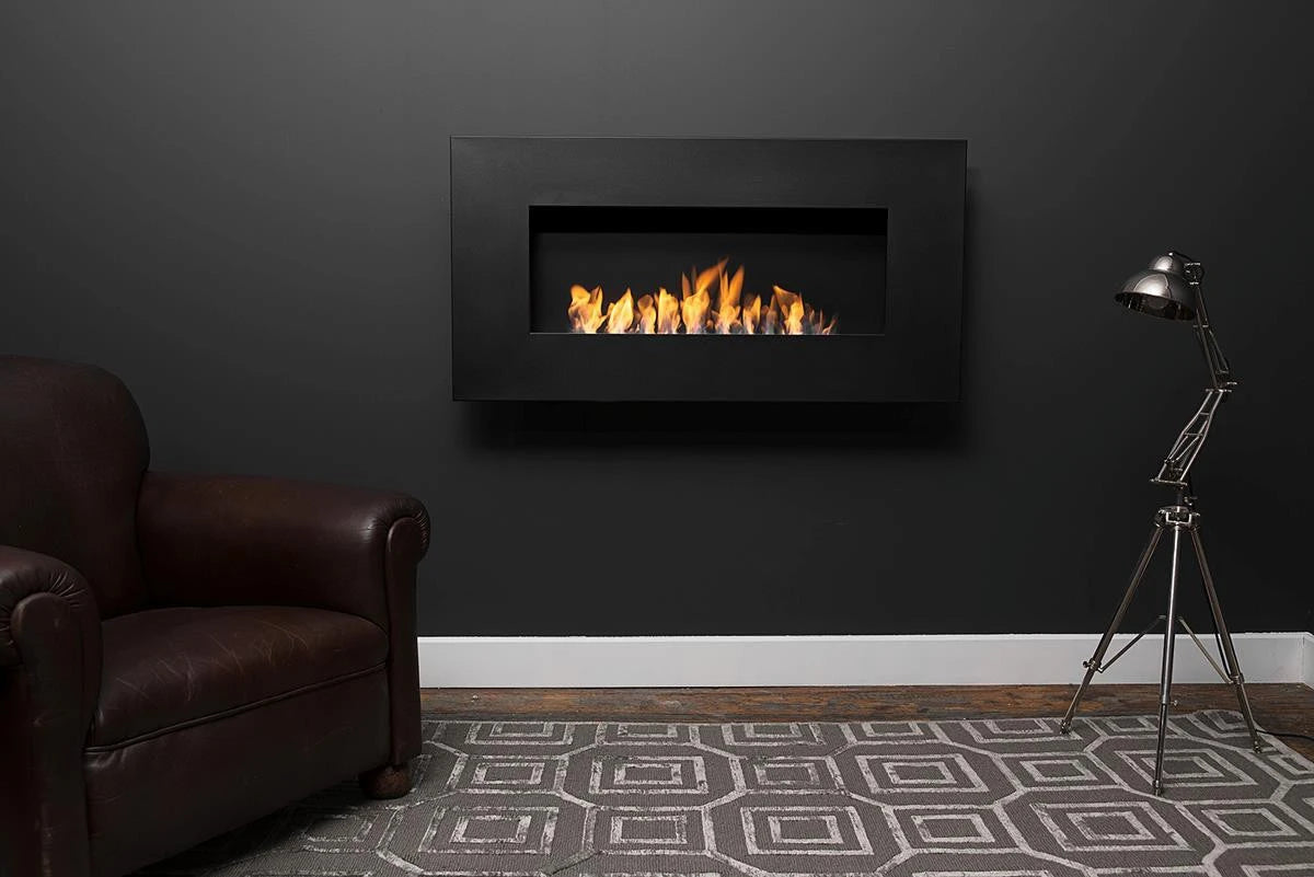 Icon Fires Nero 1150 nástěnný krb - černý