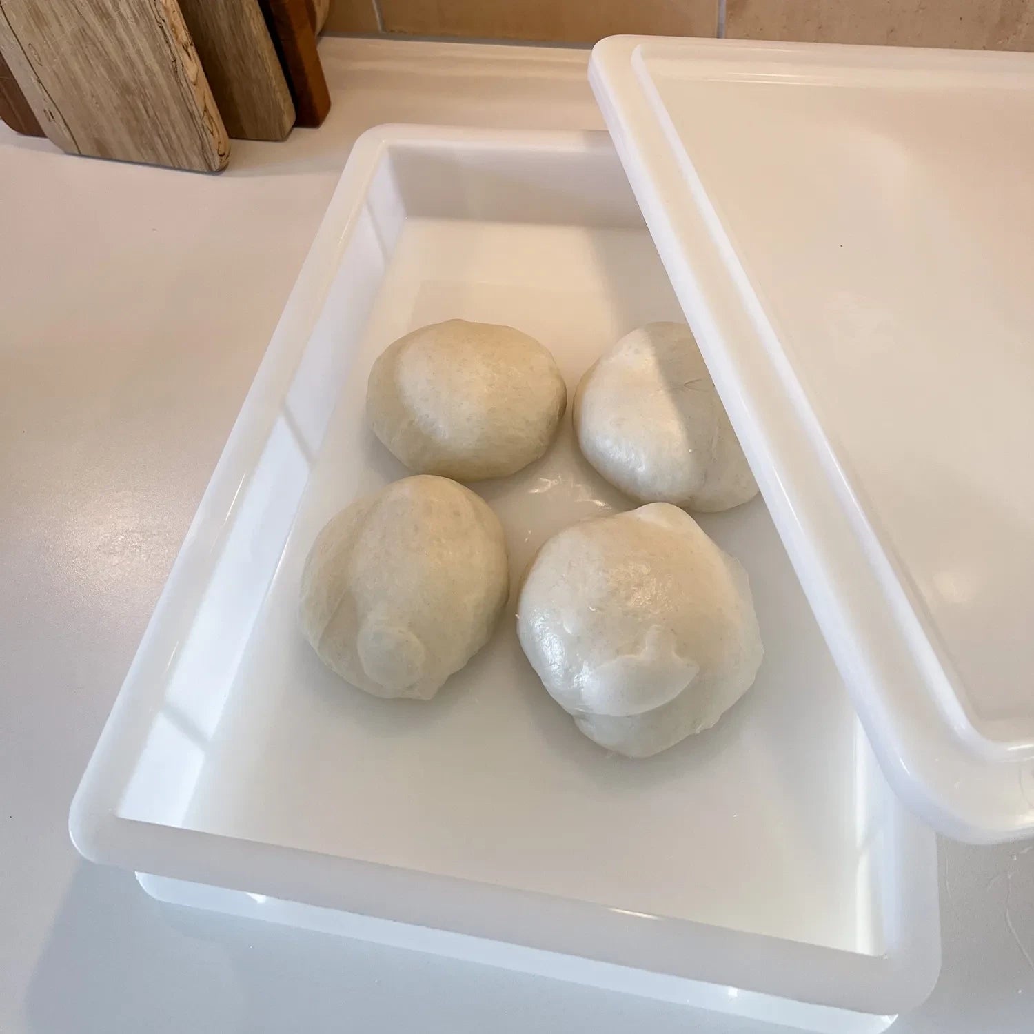 Box na kynutí těsta na pizzu – 300x400 H70 mm