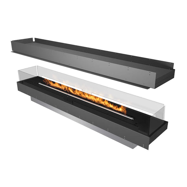Planika Forma 2300 Island built-in bioethanol fireplace with a flame-view from all sides