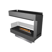 Planika Forma Room Divider Built in Bioethanol Fireplace with Prime Fire Burner