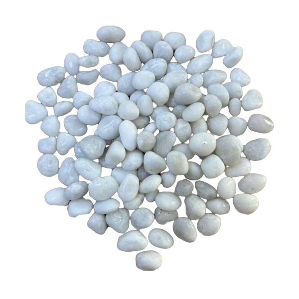 Dekorační bílé kameny - 5 kg
