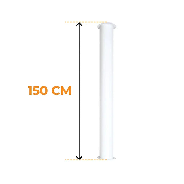 Toronto trubka bílá 150 cm – celková délka 190 cm