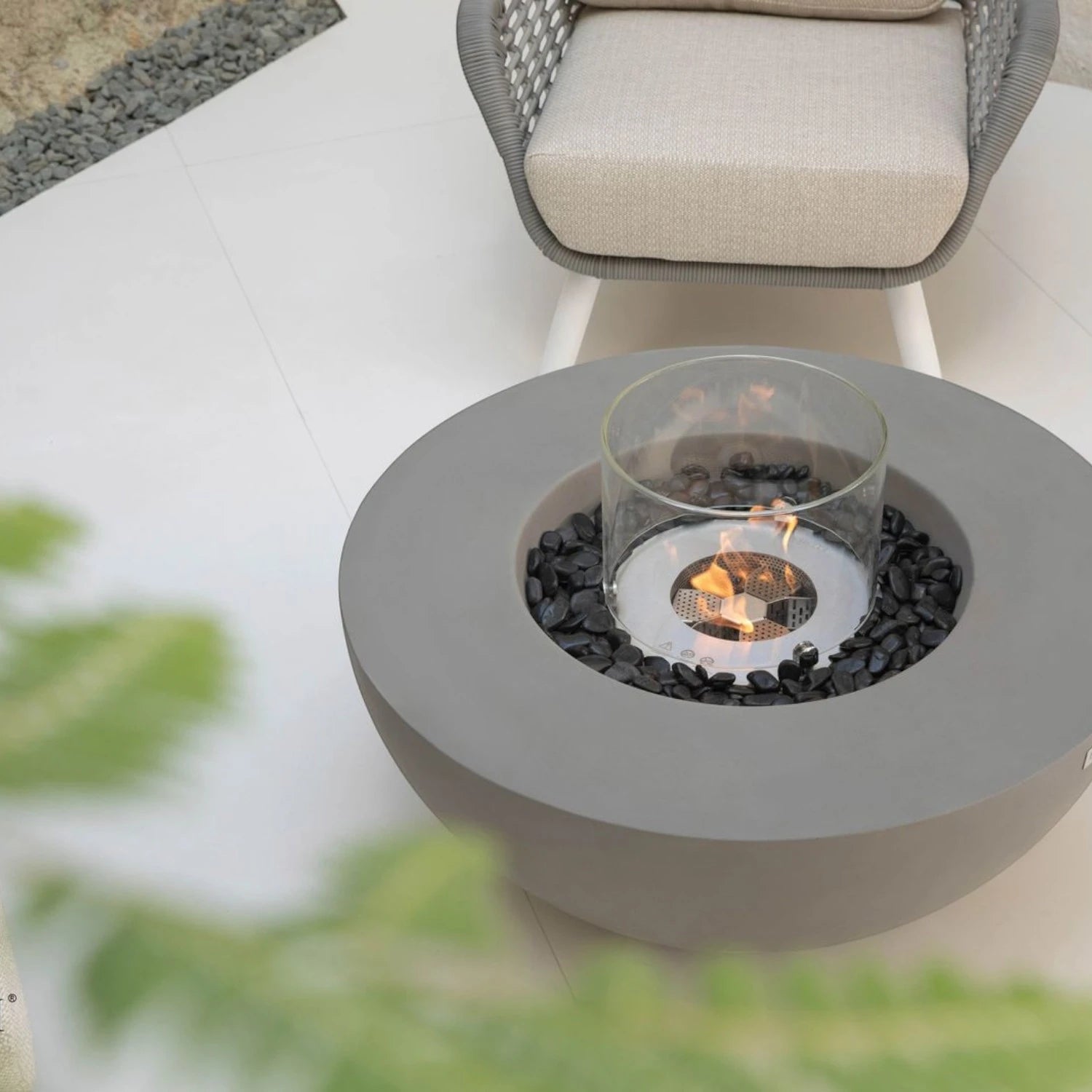 ROCA bioethanolový ohnivý stůl – šedý Space Grey