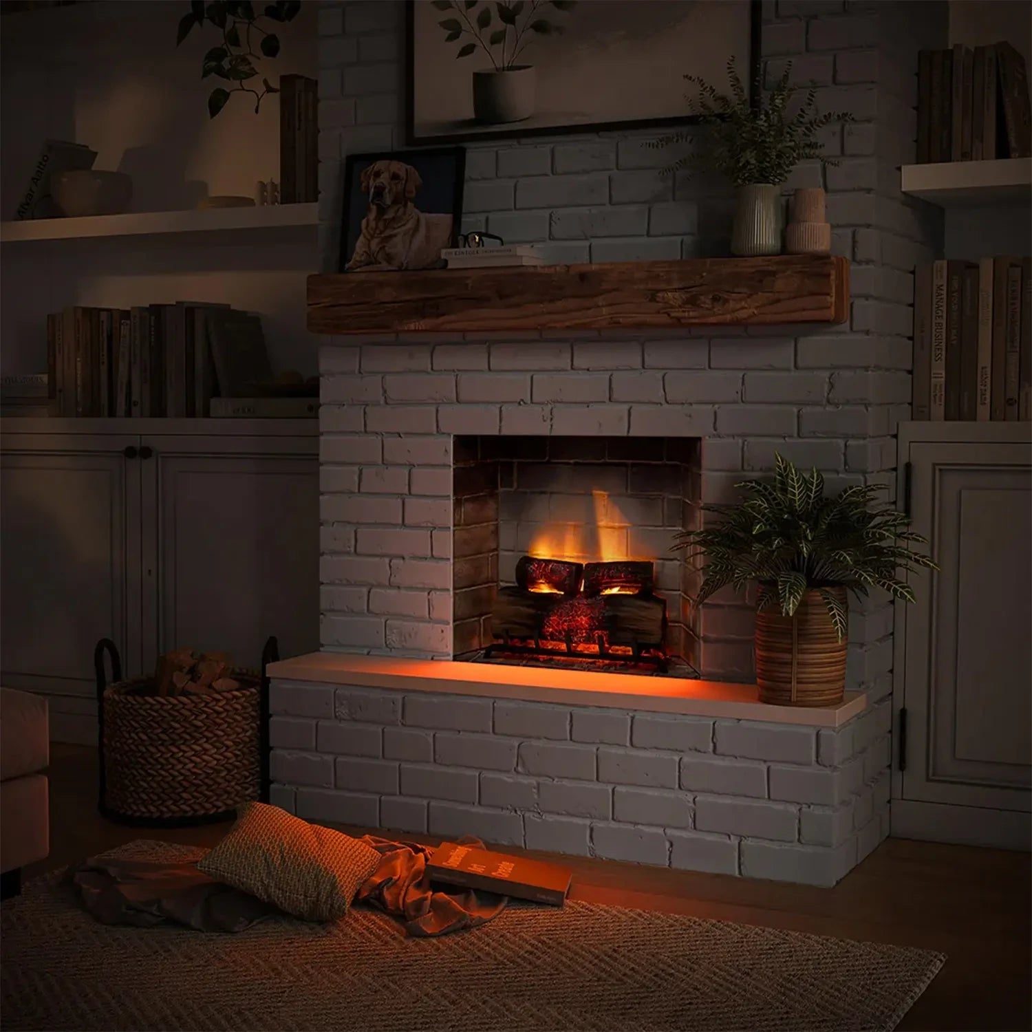 PowerFlame 2 elektrická krbová vložka – černá
