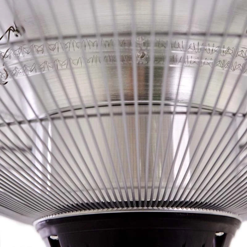 Stojací teleskopický ohřívač 900-1200-2100 W stříbrný