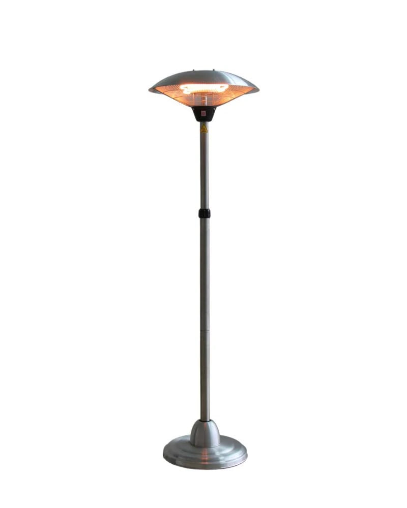 Stojací teleskopický ohřívač 900-1200-2100 W stříbrný