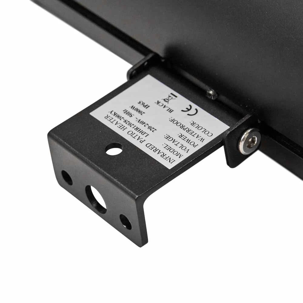 Terasový ohřívač Heat1 Eco High-line 1500W v černé barvě