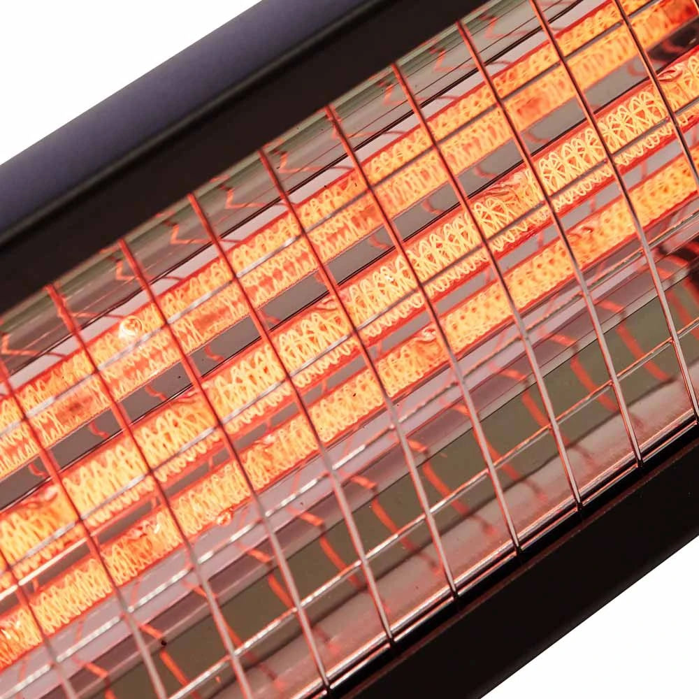 Terasový ohřívač Heat1 Eco High-line 1500W v černé barvě