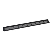 Černá ventilační mřížka – 100x11 cm – 420 cm²