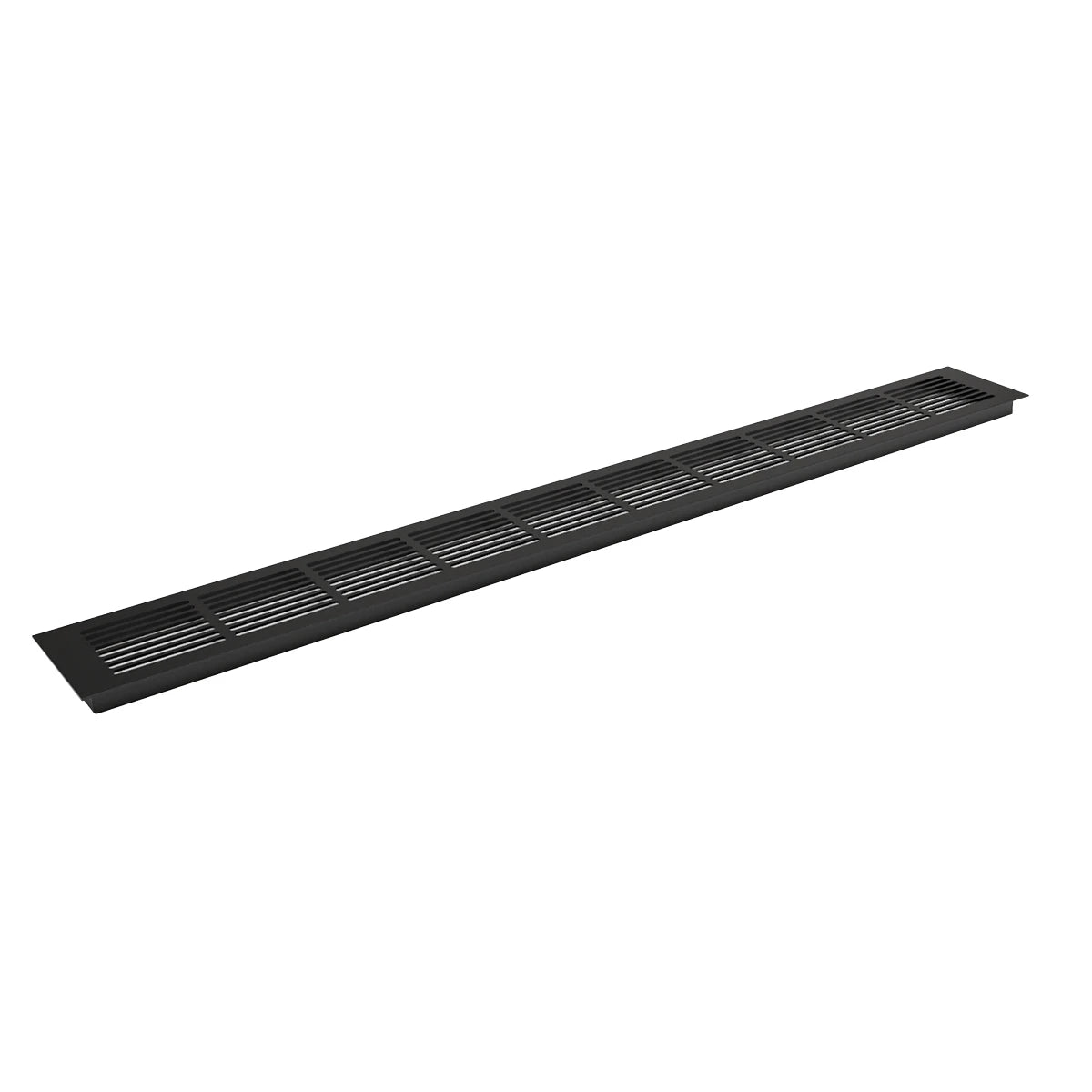 Černá ventilační mřížka – 100x11 cm – 420 cm²