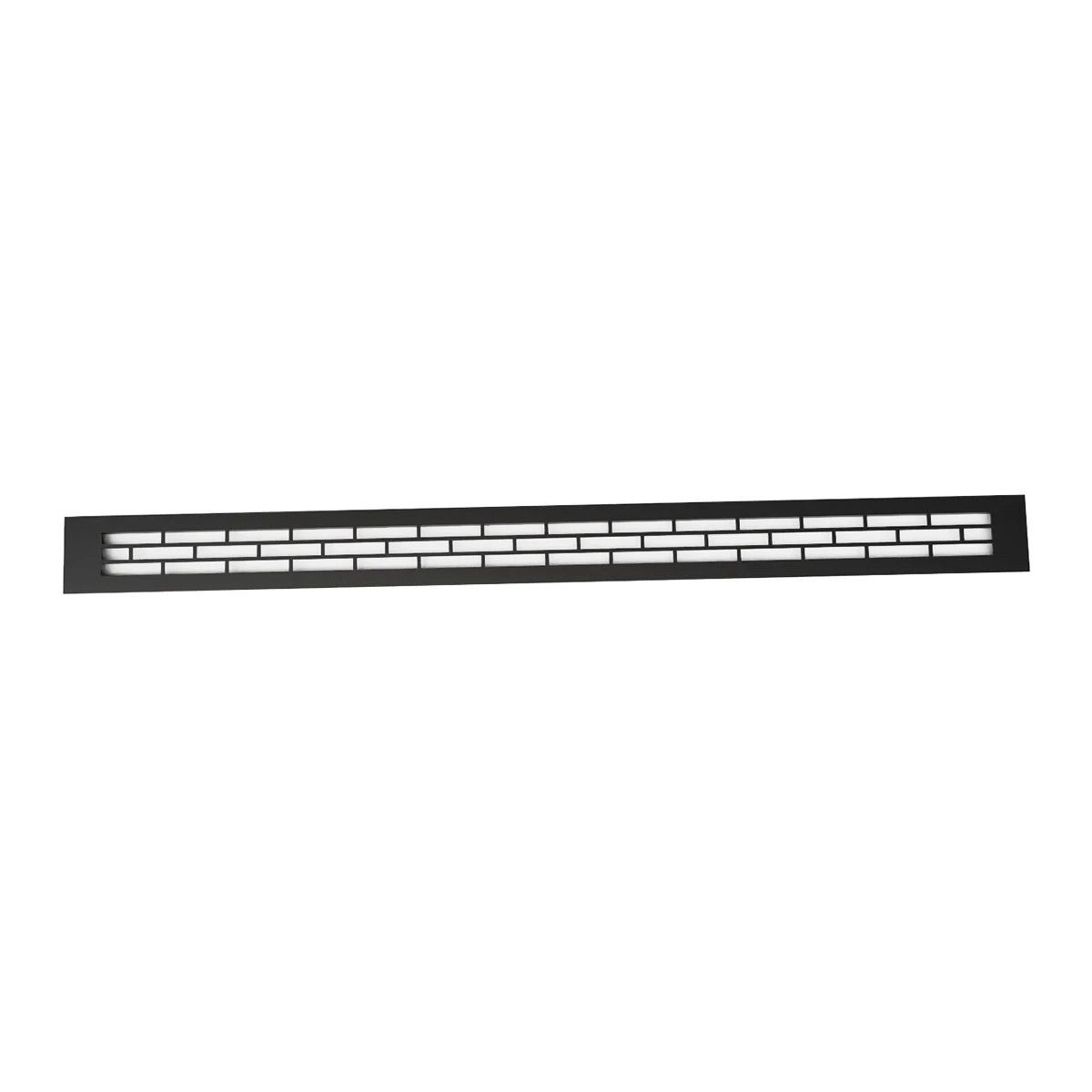 Ventilační mřížka černá - 80x6,5 cm - 210 cm²