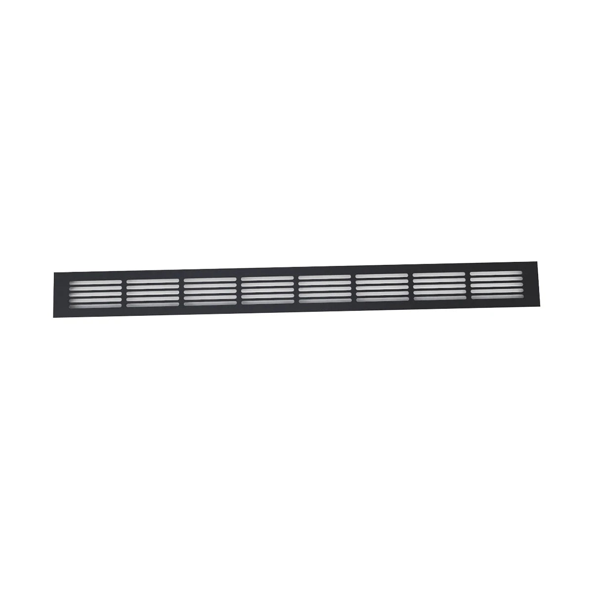 Ventilační mřížka černá – 80×7,6 cm – 210 cm²