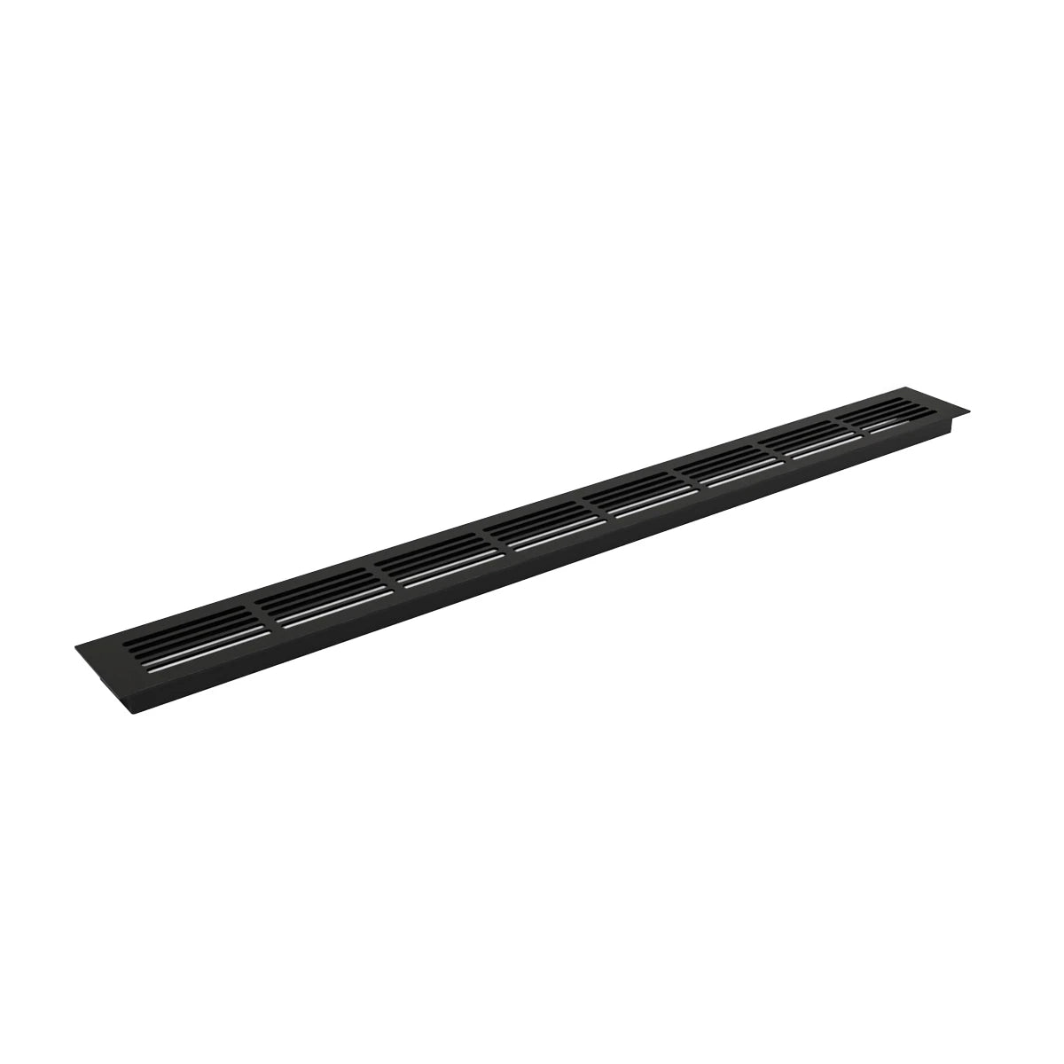 Ventilační mřížka černá – 80×7,6 cm – 210 cm²